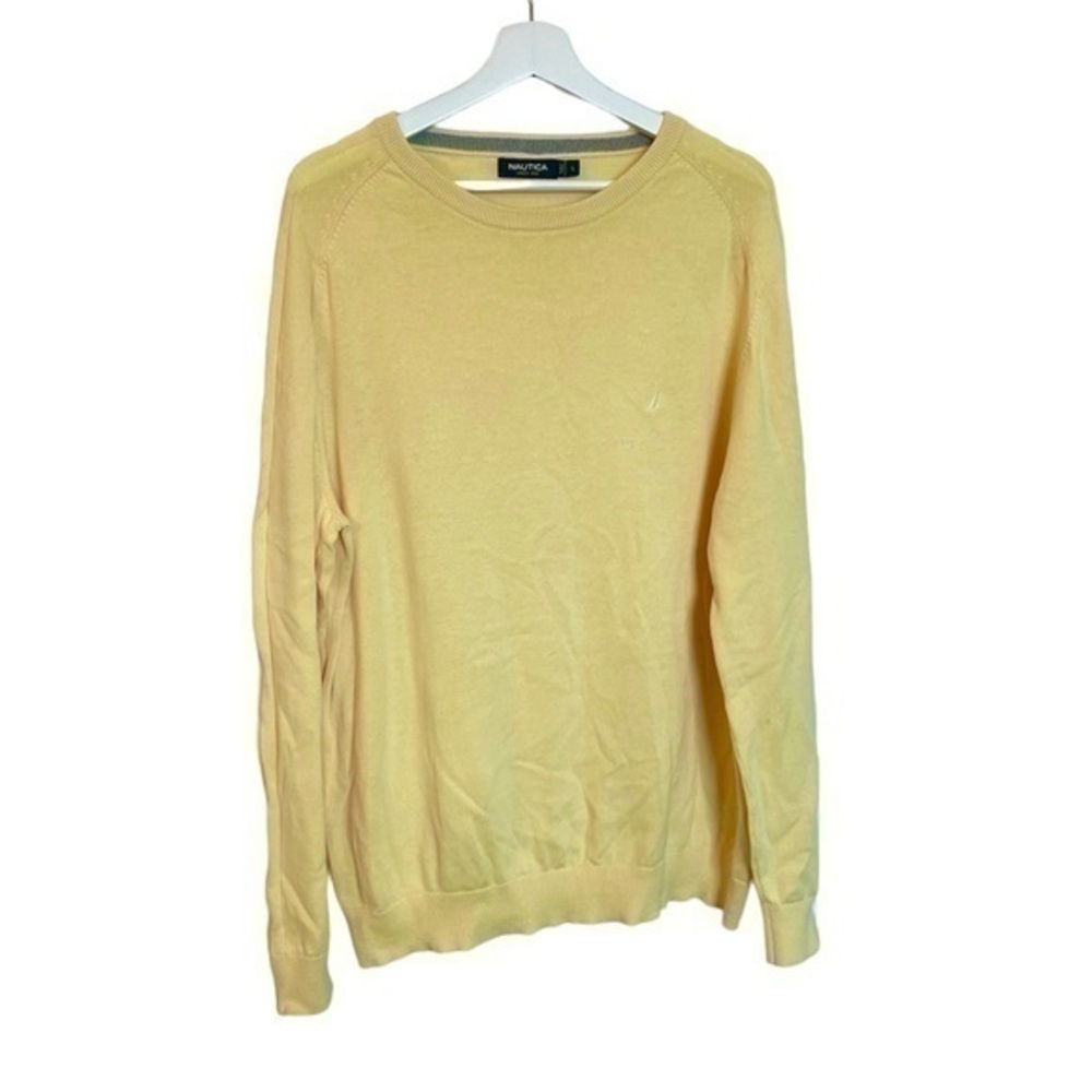 Nautica Yellow Cotton Sweater